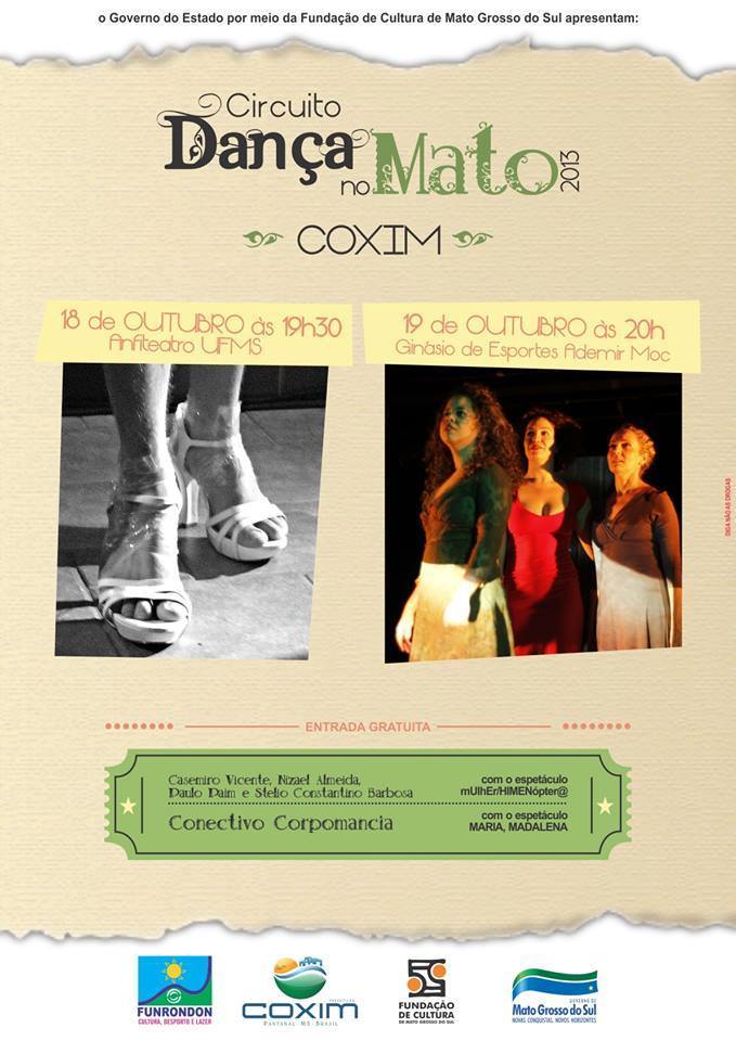 Coxim recebe circuito Dança do Mato neste final de semana